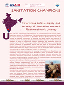 Case Study Mavelikkara Prioritising safety, dignity and security of sanitation workers Radhakrishnan's Journey